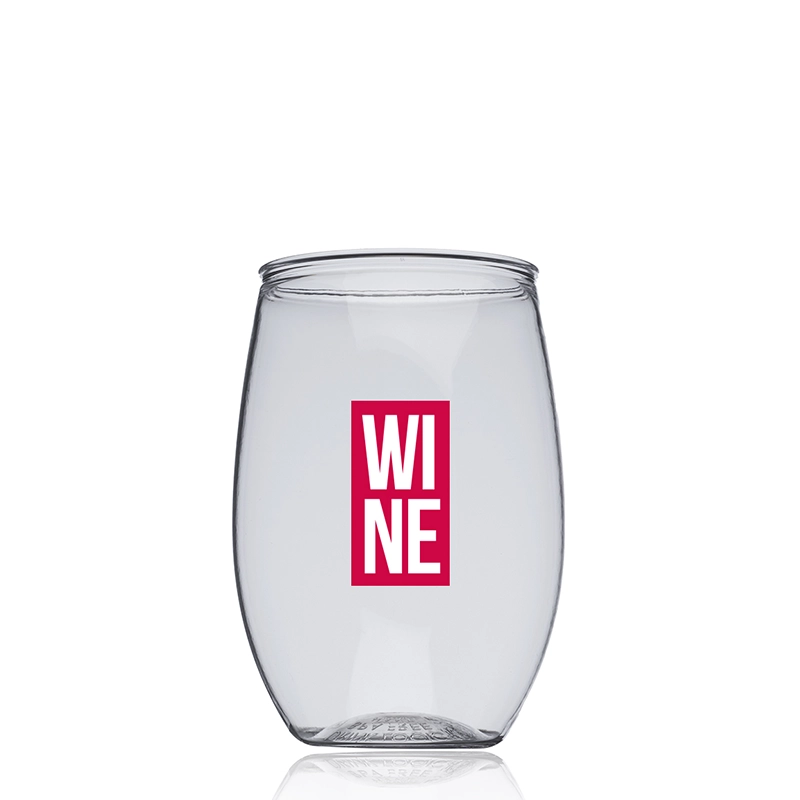 16 oz. Acrylic Clear Stemless Wine Glasses