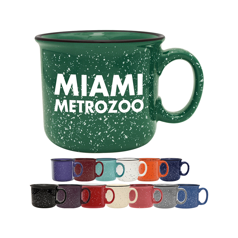 14 oz Camper Western Style Ceramic Mug - Bulk Pricing