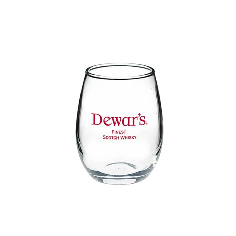 Mini Perfection Stemless Glass 5.5 oz, compact design, ideal for personalized event favors and wholesale corporate gifts.
