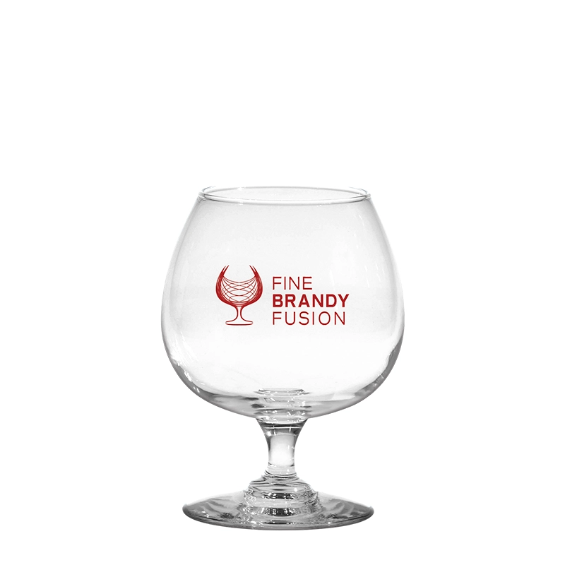 custom 12 oz brandy snifter glass bulk for premium spirits, featuring a wide bowl