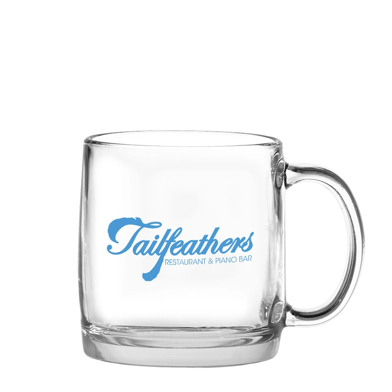 custom 13 oz Nordic glass coffee mugs bulk with personalized imprint