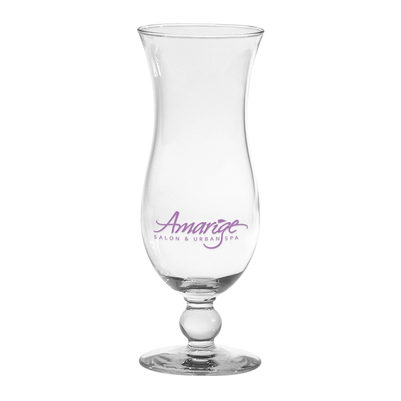 Order the classic Hurricane Cocktail Glass for your bar or event. Perfect for tropical drinks. Available for bulk wholesale customization.