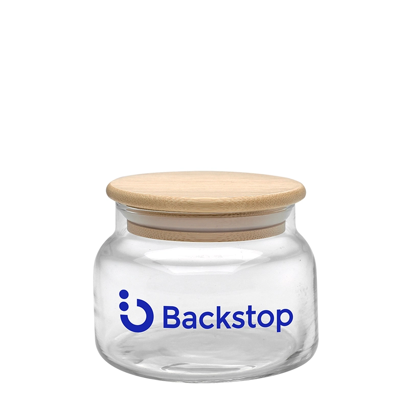 custom apothecary jar bamboo lid bulk 8 oz decorative container