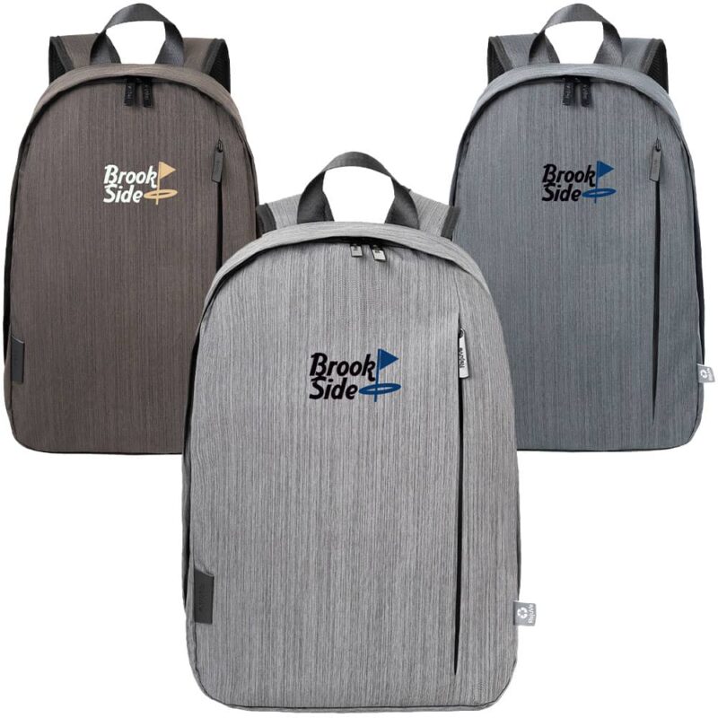 Recycled Heather Laptop Backpacks fits 16 inch Laptop