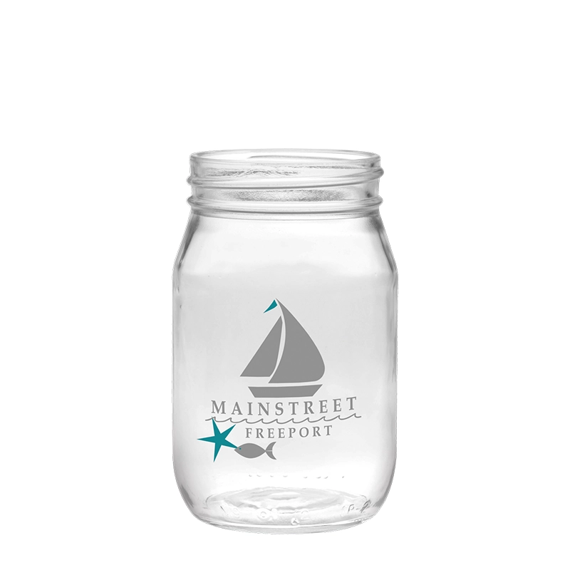 Personalized 16 oz Shindig Glass Drinking Jar for Wedding Favors, promotions and events