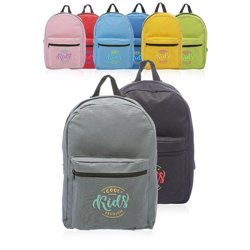 Custom Spruce Economy Backpacks for School and Travel Giveaways