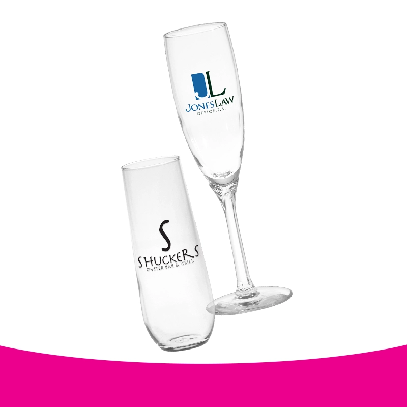 Custom Champagne Flute Glasses – Toast to Your Brand & Special Moments