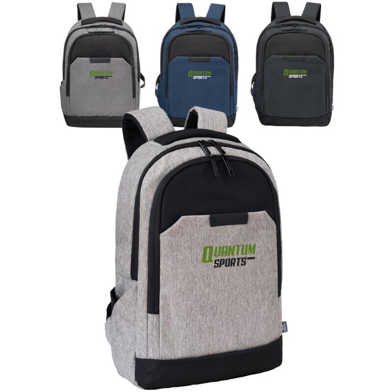 Recycled XPAK Executive Backpacks with Laptop Sleeve and Trolley Strap