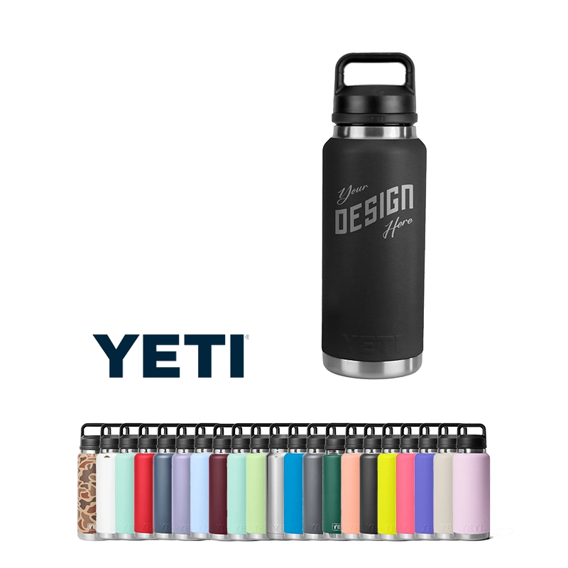 36 oz YETI Rambler Stainless Steel Insulated Water Bottle with Chug Cap