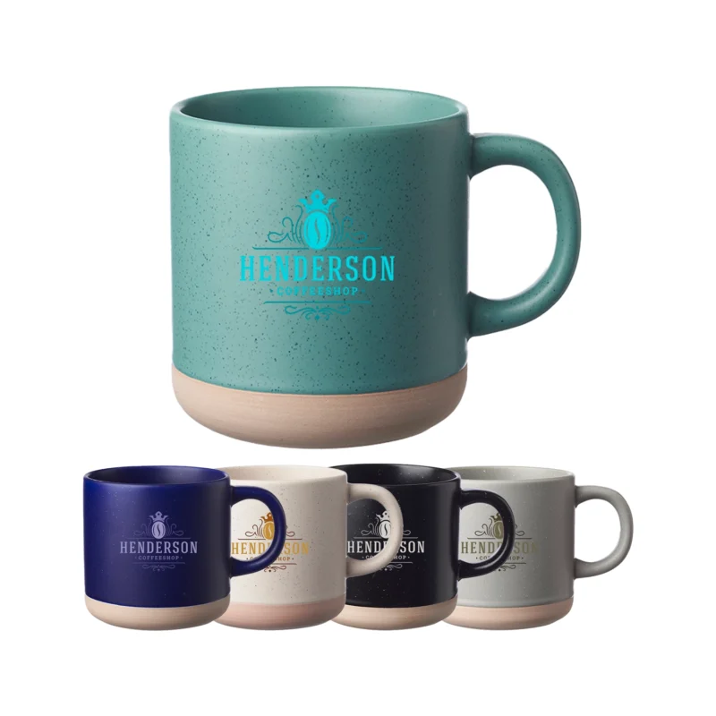 11 oz Cosmic Phoenix Speckled Clay Mug