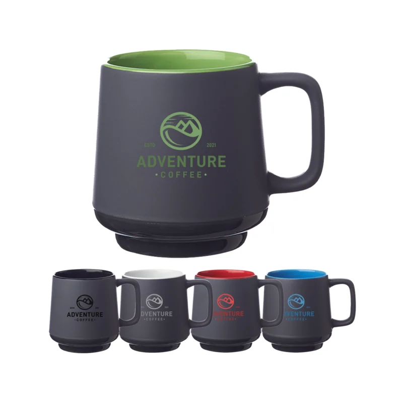 12 OZ Spartan Stackable Ceramic Mug