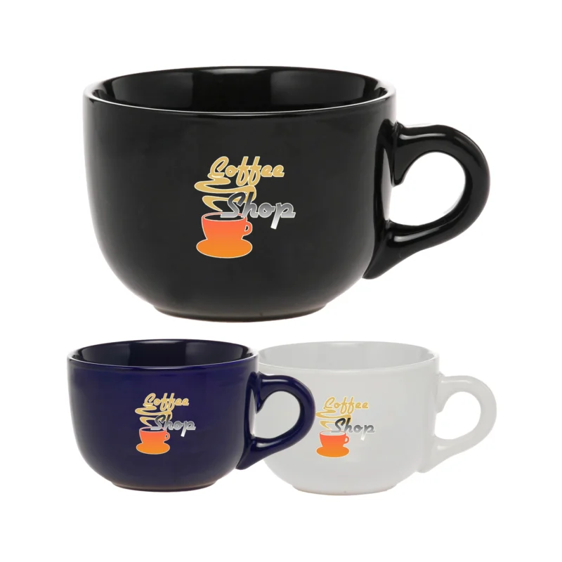 18 OZ Ceramic Cappuccino, Latté, Soup Bowl Mug