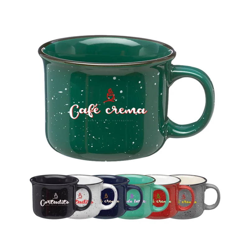 7.5 OZ Bijou Small Western Campfire Ceramic Mug